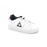 Chaussures Courtone Inf S Lea Fille Blanc Rouge Soldes Provence